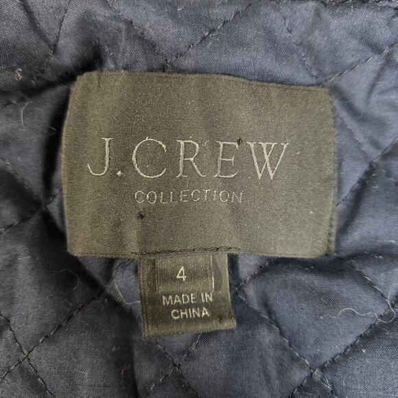J Crew Collection Quilted Floral Jacket Womens 4 Rare Cotton Silk Cottagecore - Picture 6 of 11